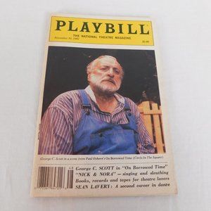 Playbill National Theatre Magazine November 1991 George C Scott Sheena Easton
